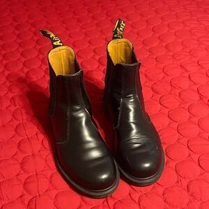 Dr. Martens Black Leather Combat Boots 39